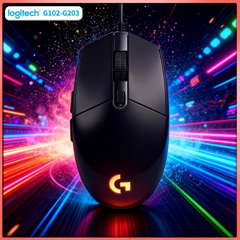 Logitech Mouse G203 - فأرة ألعاب لوجيتك G203 بروديجي RGB