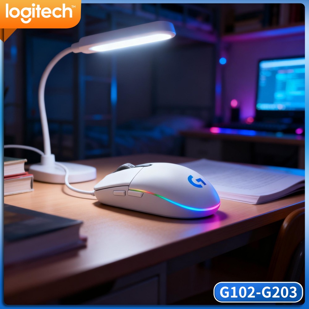 Logitech Mouse G203 - ماوس ألعاب لوجيتك جي 102 سلكي،