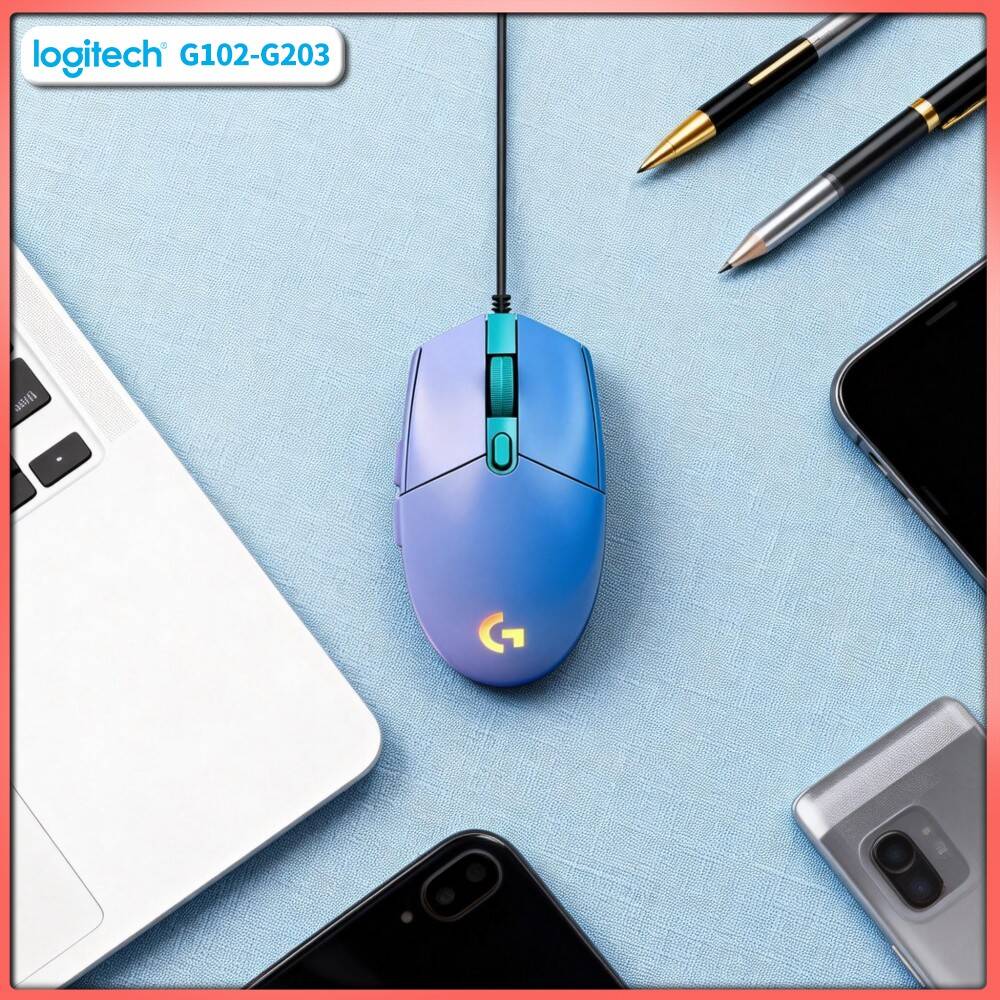 Logitech Mouse G203 - ماوس الألعاب لوجيتك G203 بدقة 8000