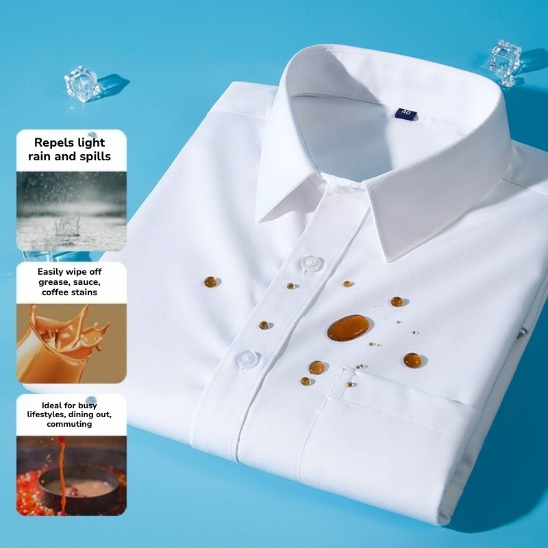 قميص رجالي طويل الأكمام مقاوم  - مراجعة Office Tech Wear وسعره