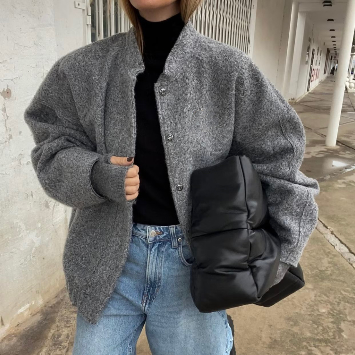 سترات بومبر سترة نسائية بجيوب  - مراجعة Office Tech Wear وسعره