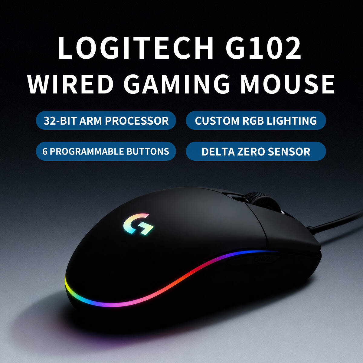 ماوس ألعاب لوجيتك جي 102 سلكي، - مراجعة Logitech Mouse G203 وسعره