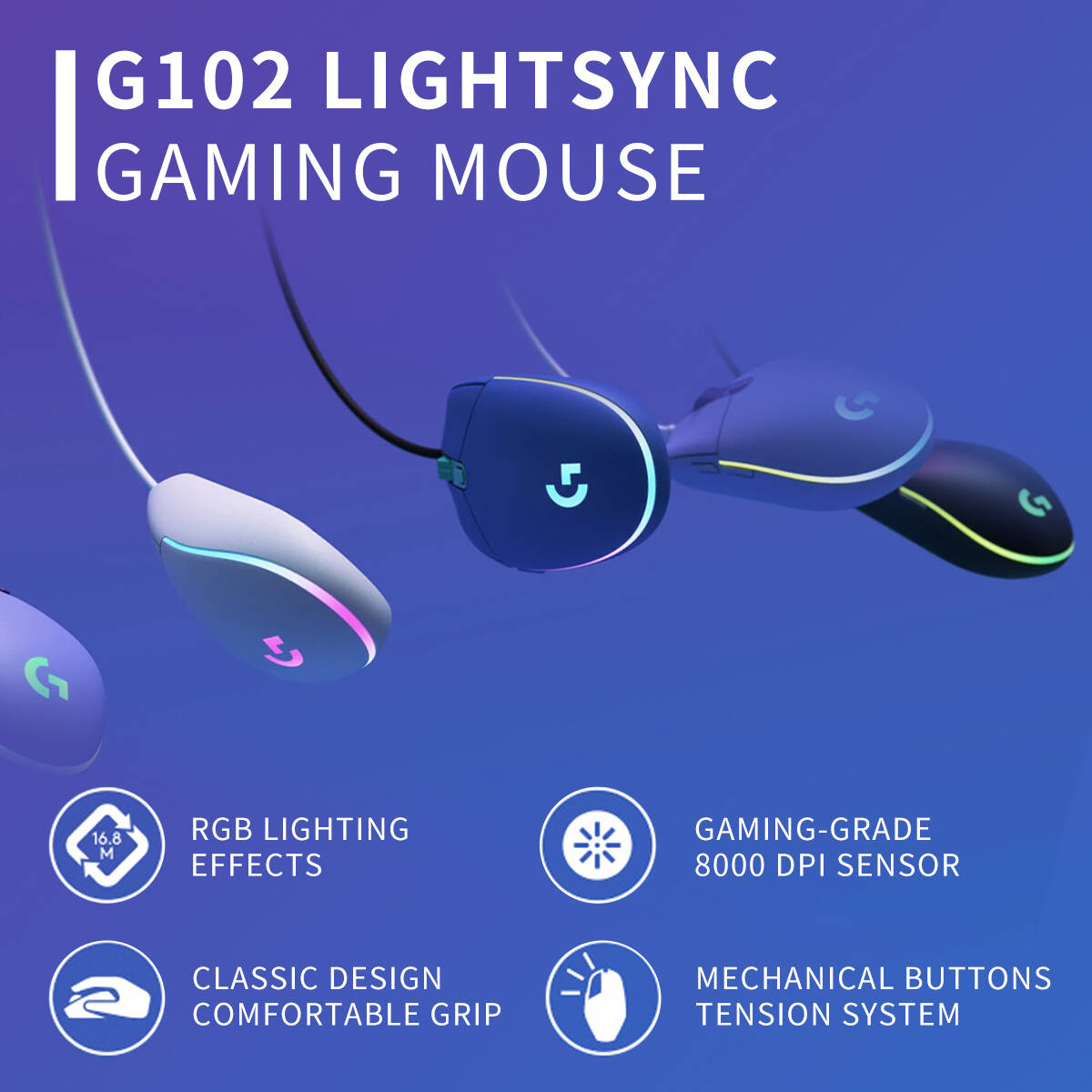 ماوس لوجيتك G203 بروديجي سيريز - مراجعة Logitech Mouse G203 وسعره