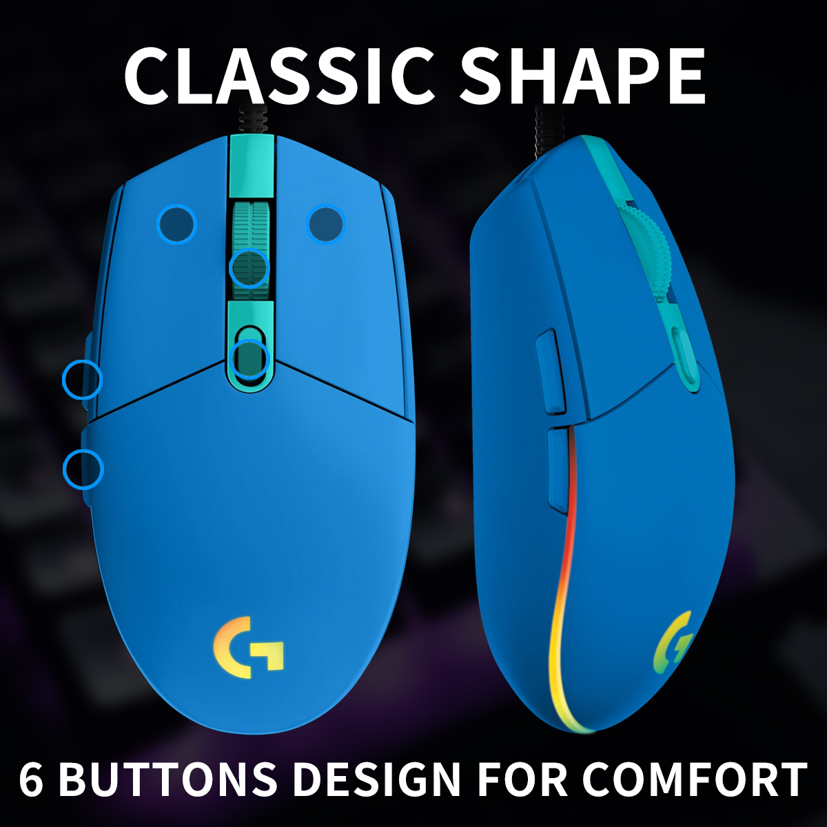 ماوس لوجيتك G203/G402 بتقنية ا - مراجعة Logitech Mouse G203 وسعره