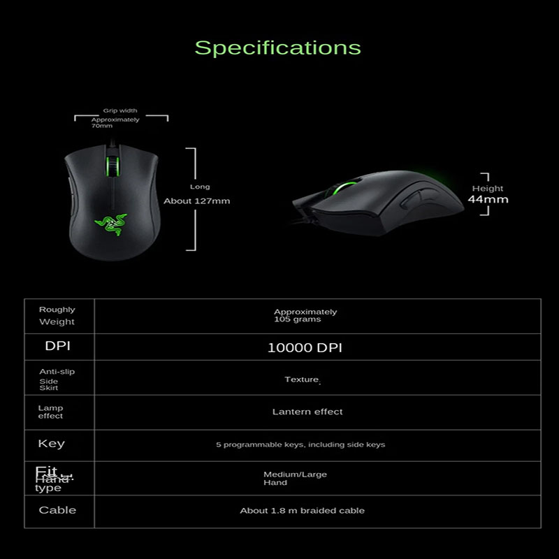 Razer Purgatory Viper الإصدار  - مراجعة Logitech Mouse G203 وسعره